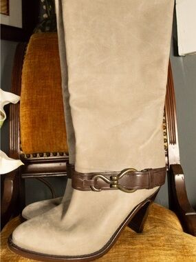 SIZE 7.5 Cole Haan Air Tantivy Tall Leather Knee-High Boots